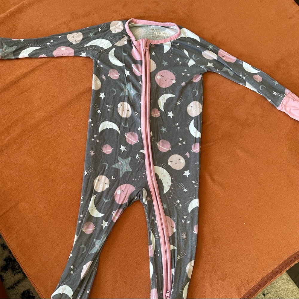 Little Sleepies Space Planets Zippy Pajamas 6-12 Month